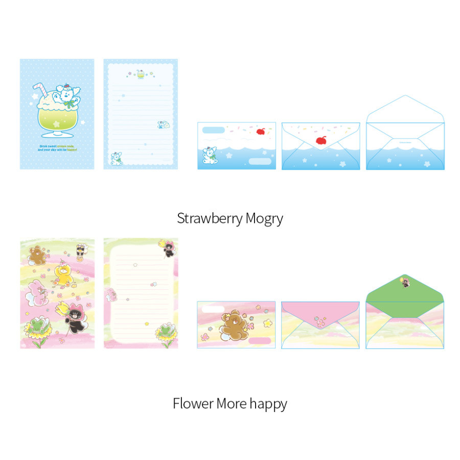 4 Option - Romane Brunch Brother Letter And Envelope Set